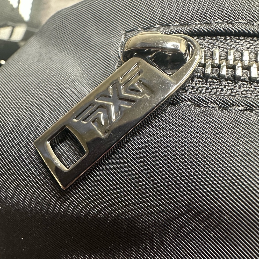 PXG Black Sling / Belt Bag — Gunmetal Hardware, Excellent Condition - Picture 7 of 9